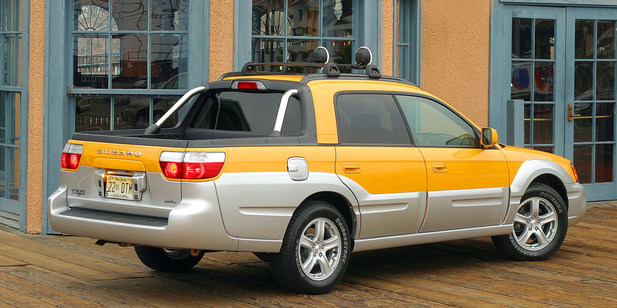 Rear 3/4 view of the Baja