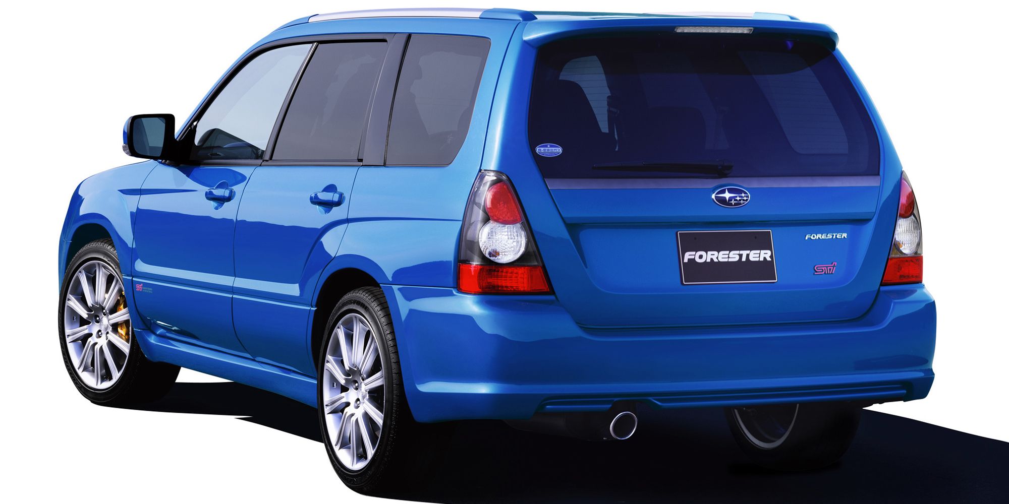The rear of the Forester STI