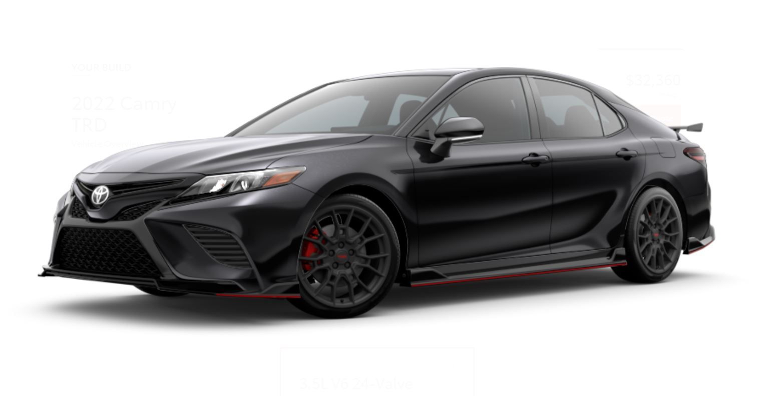 Here’s How The 2022 Toyota Camry TRD V6 Compares With Its Sibling Trims