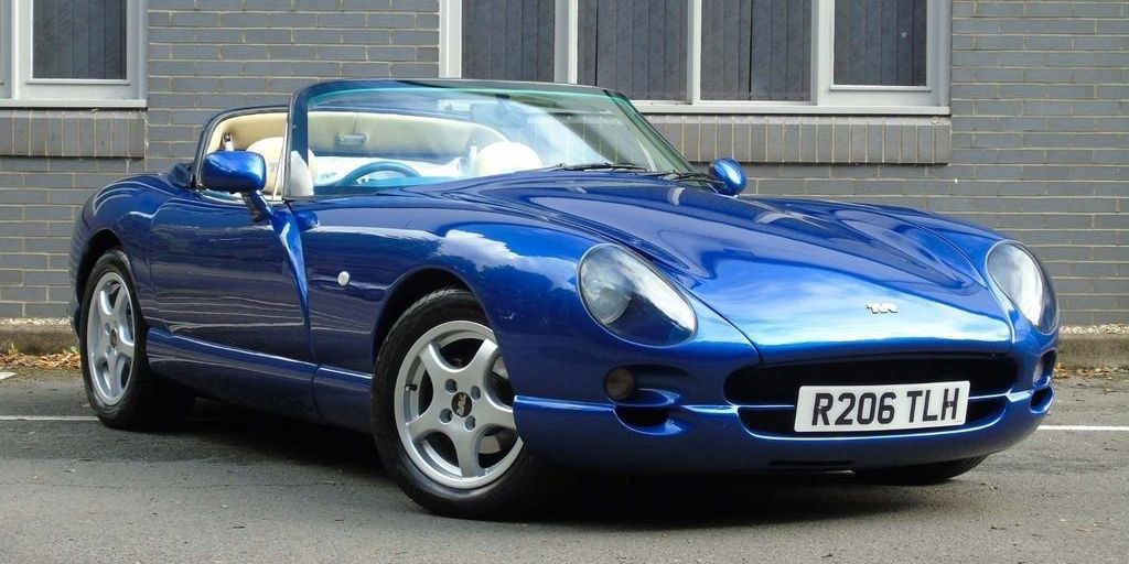 TVR Chimaera blue sports car