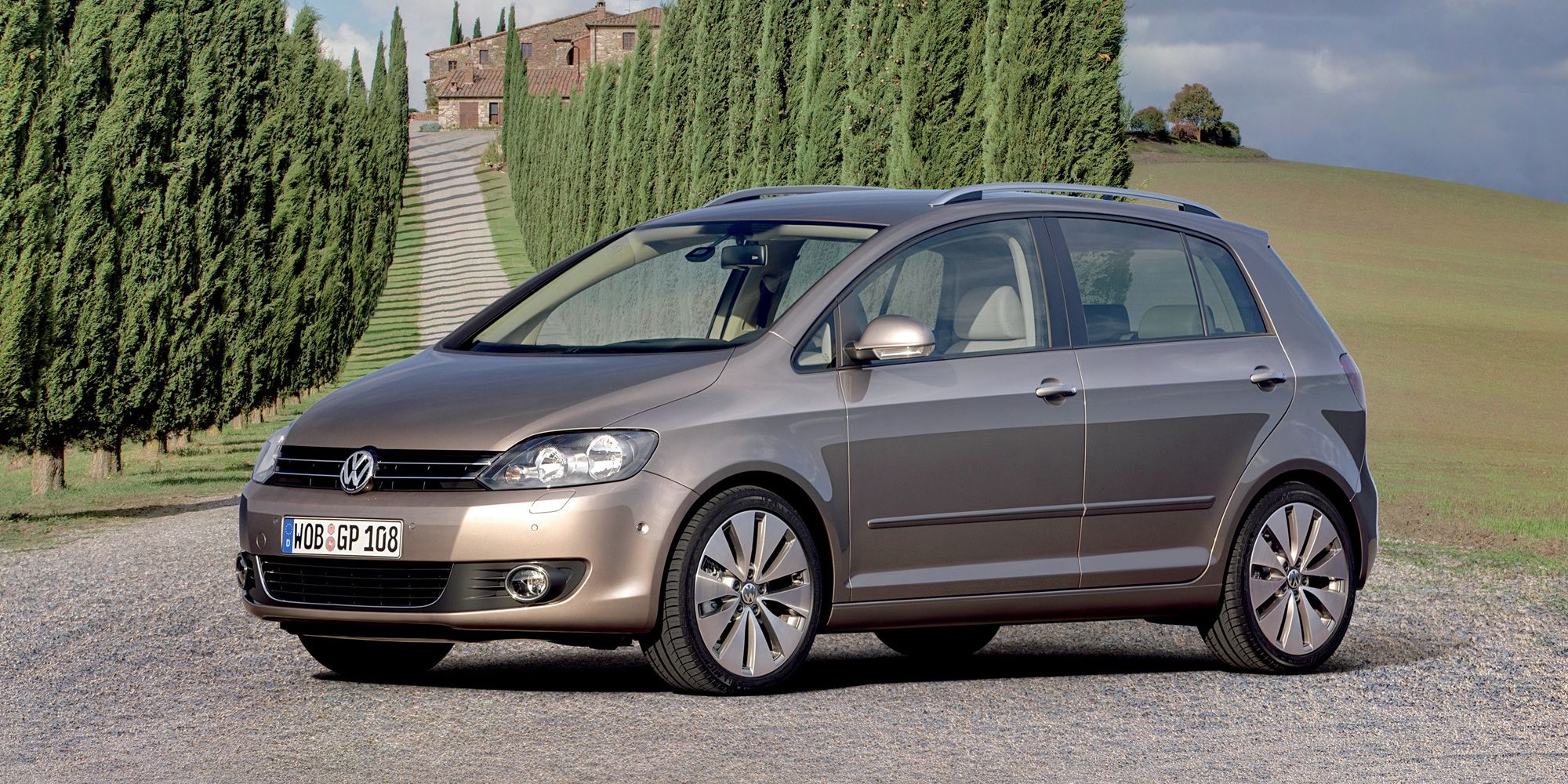 Front 3/4 view of the Golf Plus