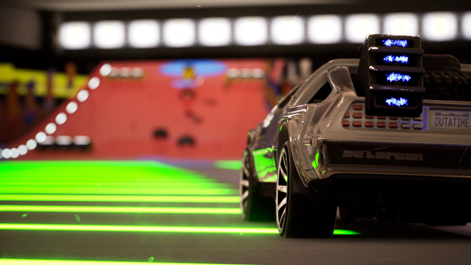 Hot Wheels Unleashed Steam Store DeLorean Rear View