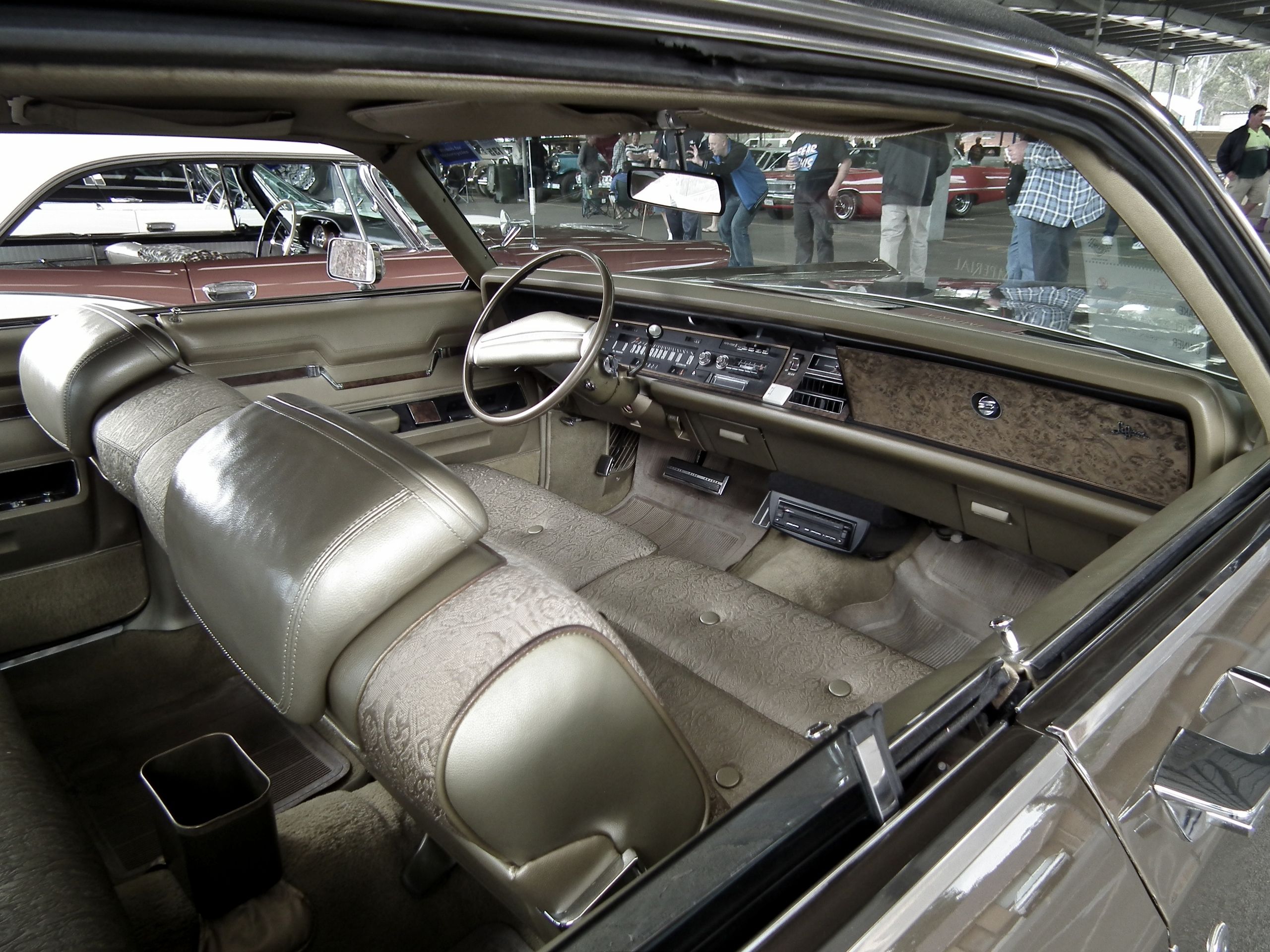 The interior of the 1971 Chrysler LeBaron 