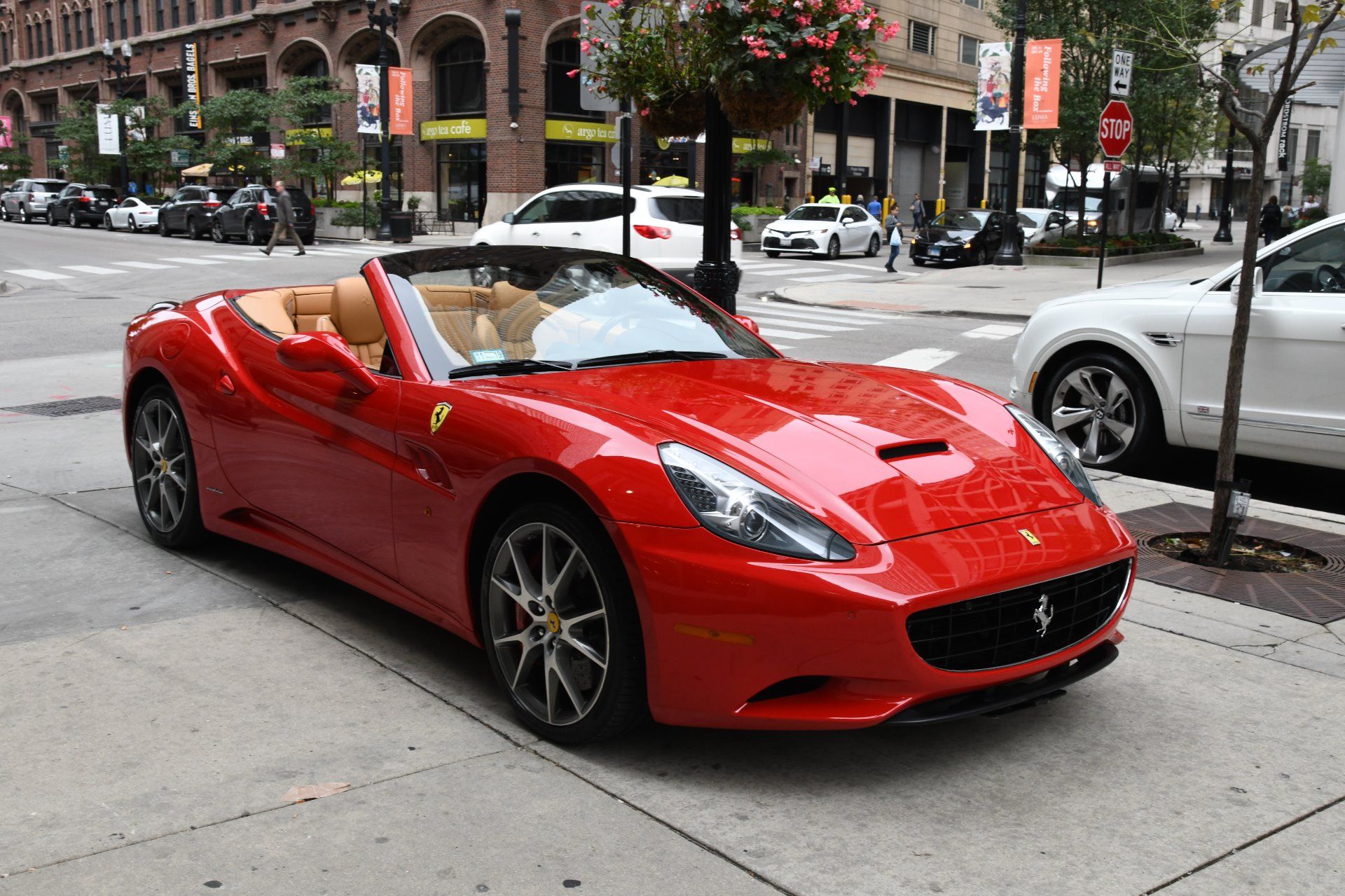 the 2012 Ferrari California parked outside