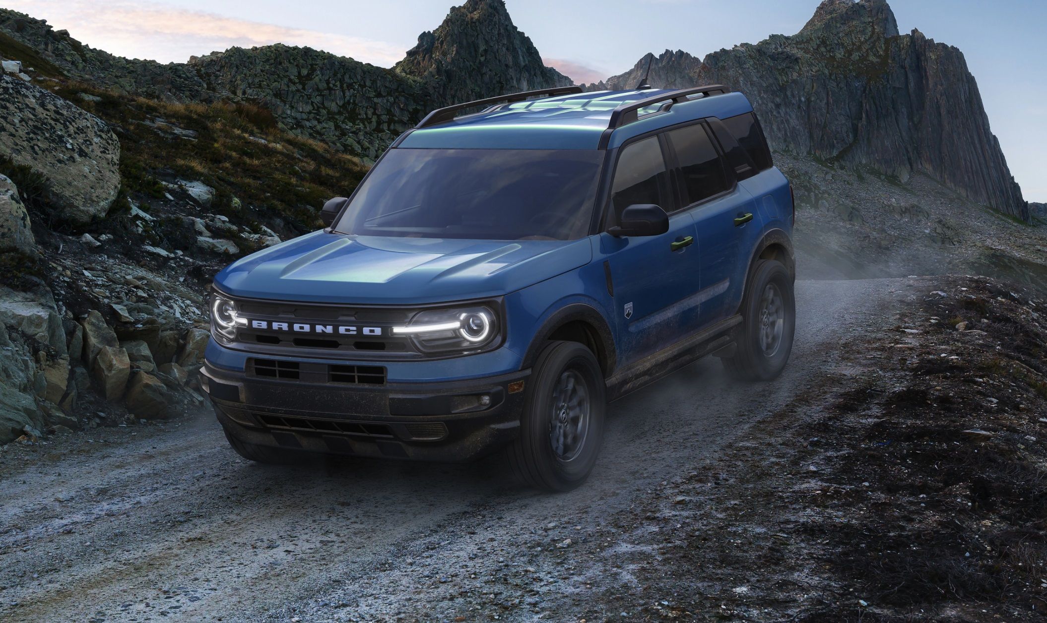 2022 Ford Bronco Sport Badlands photographed outdoors.