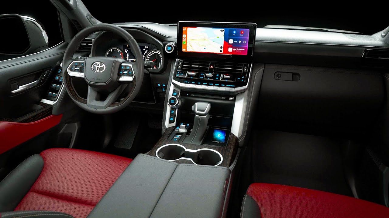 2022 Toyota Land Cruiser GR Sport interior dashboard view