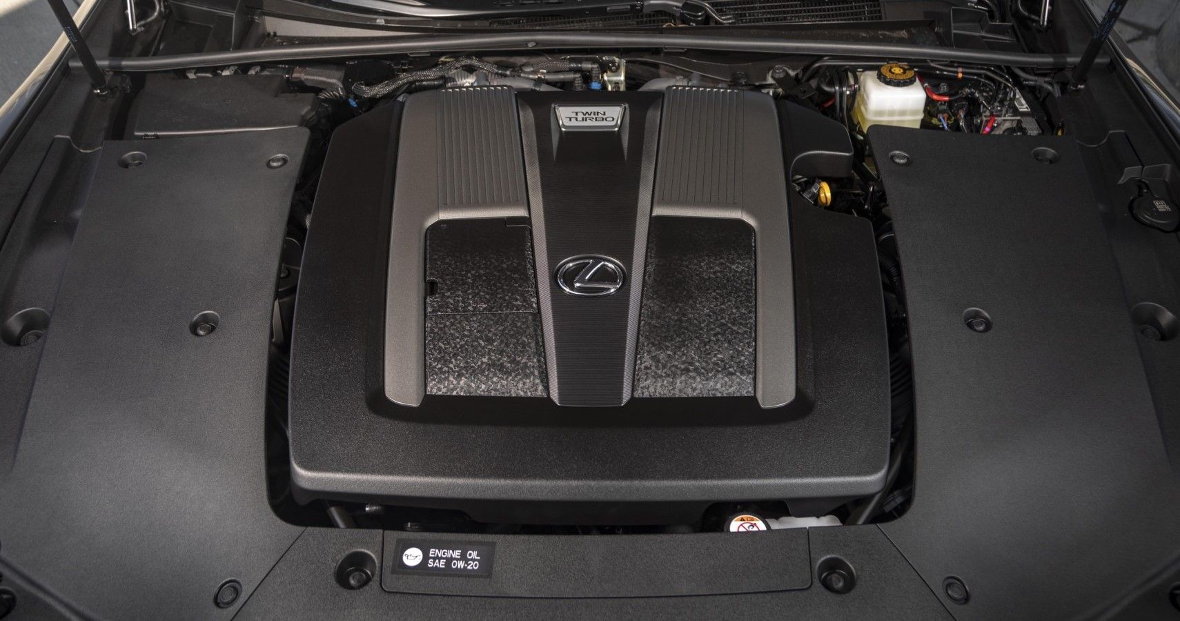 2022 Lexus LS V6 engine bay view