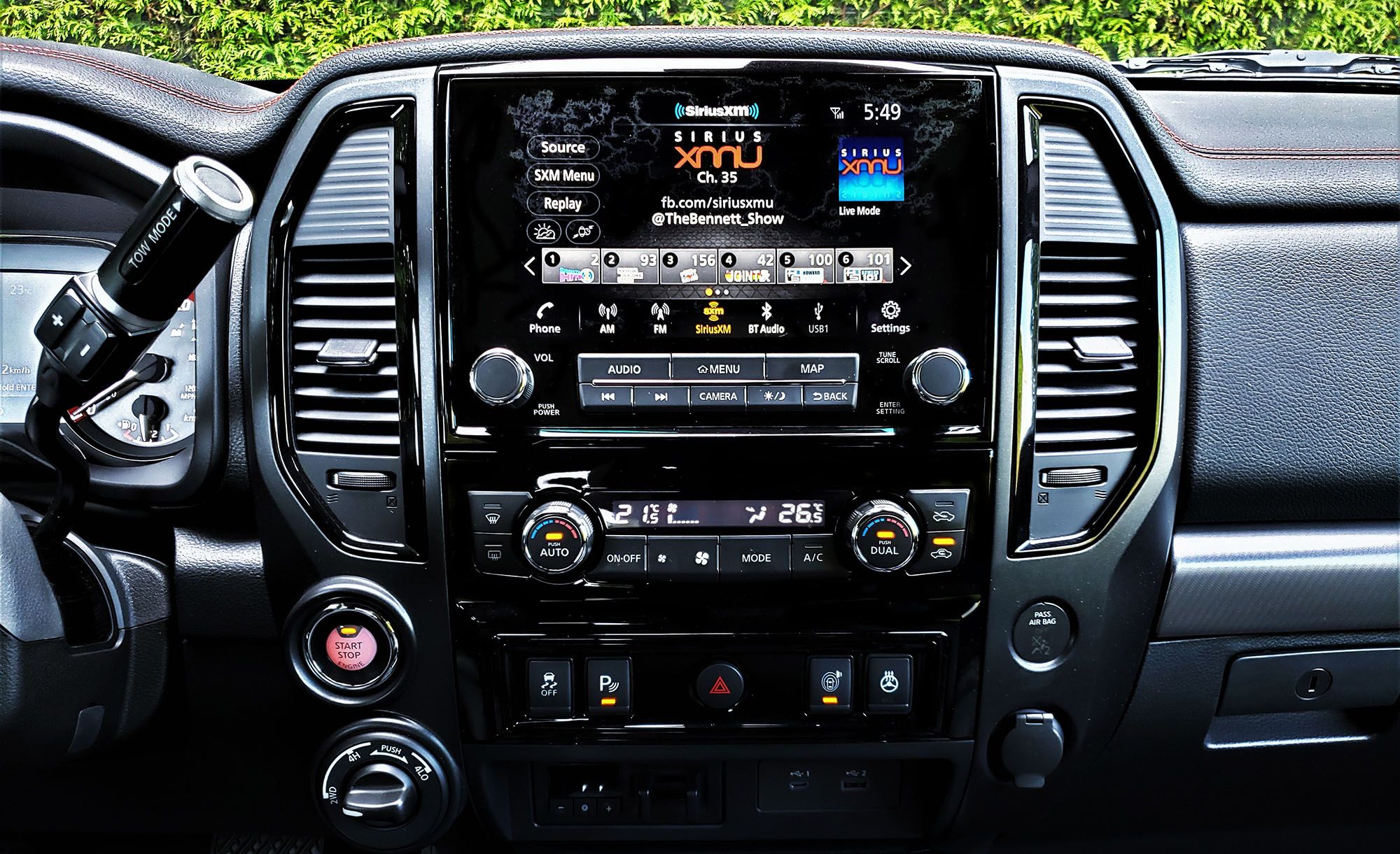 2022 Nissan Titan Crew Cab PRO 4X Luxury model's infotainment system is impressive, and all controls are well laid out and easy to use.