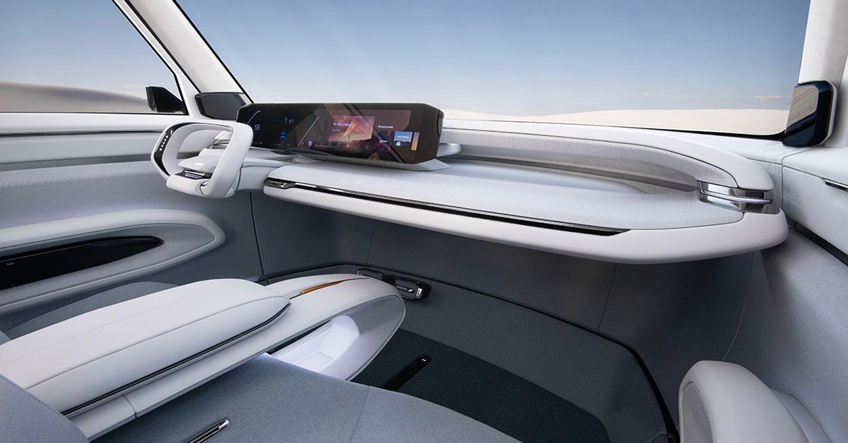 Kia EV9 Concept Interior Dash With Sustainable Materials