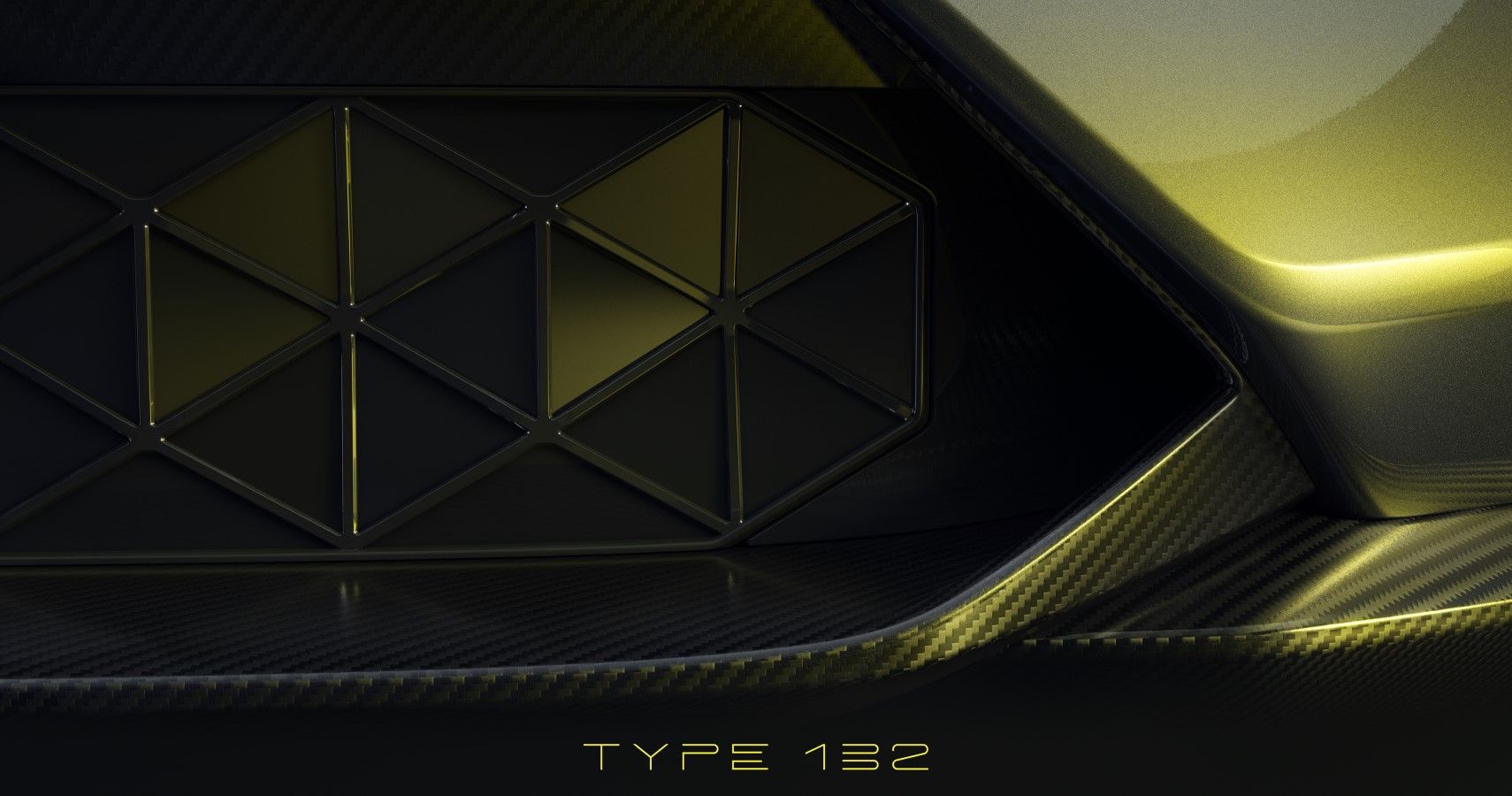 Lotus Type 132 front fascia lower close-up view