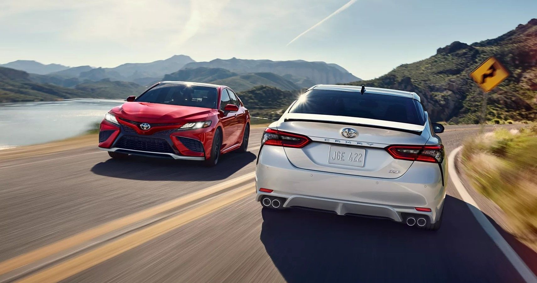 2022 Toyota Camry front and rear view