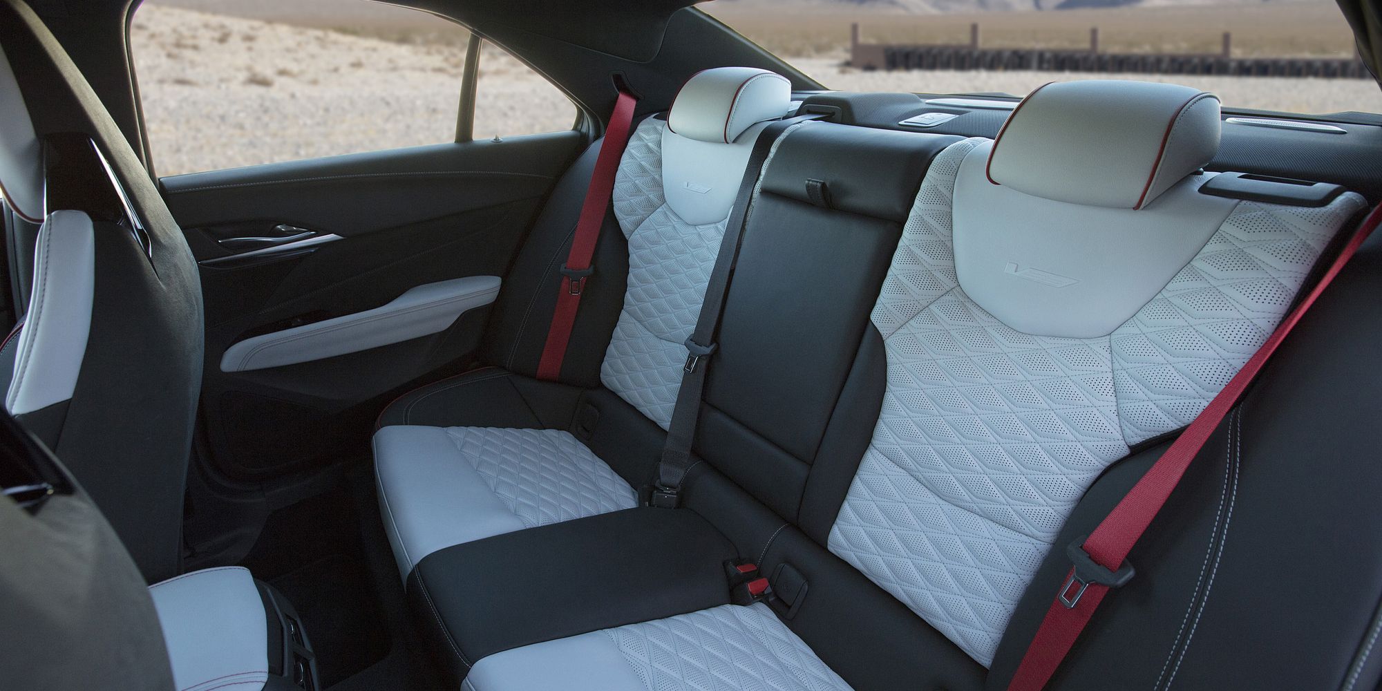 The rear seat in the CT4-V Blackwing
