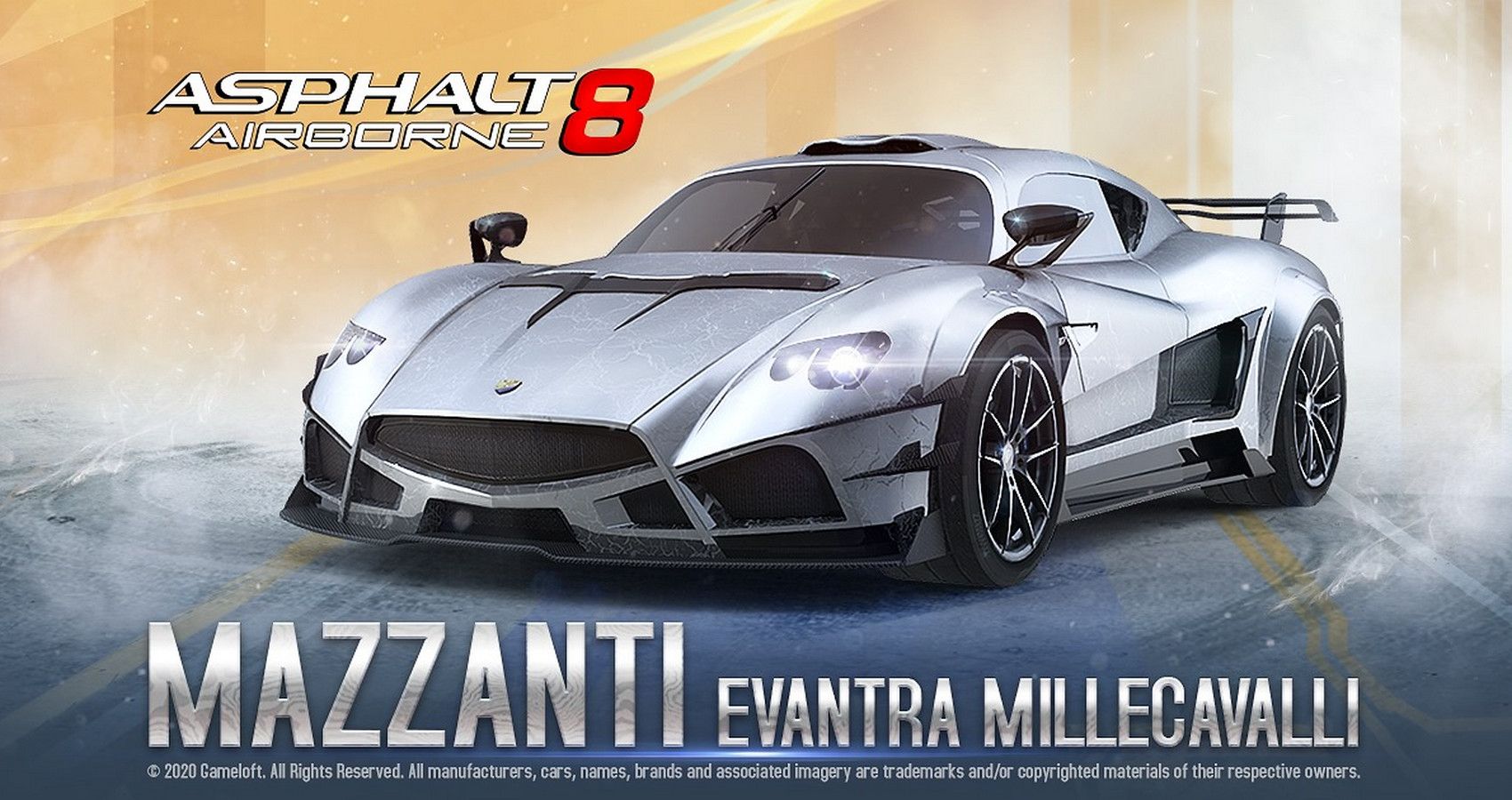 Evantra Millecavalli - Asphalt 8, video game poster