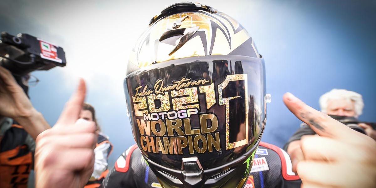 Fabio Quartararo 2021 World Champion Helmet