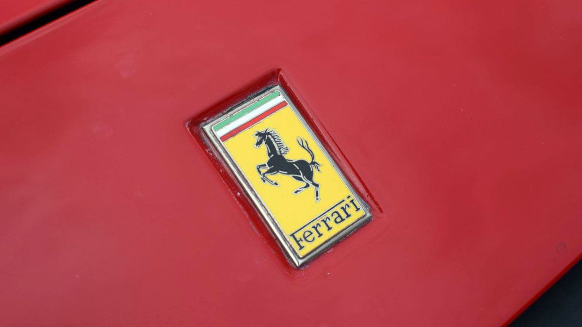 the Ferrari emblem