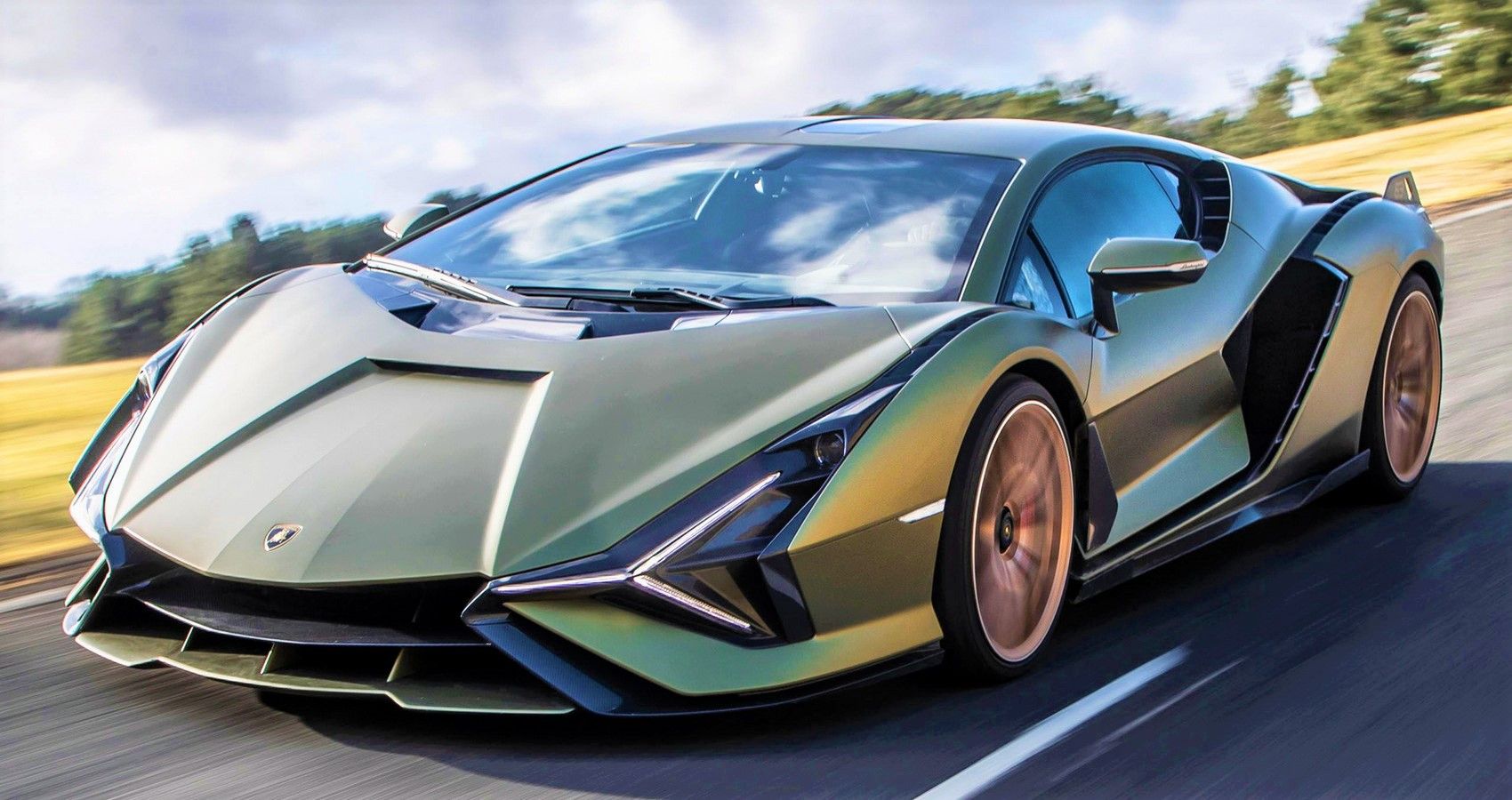 Green Lamborghini Sian