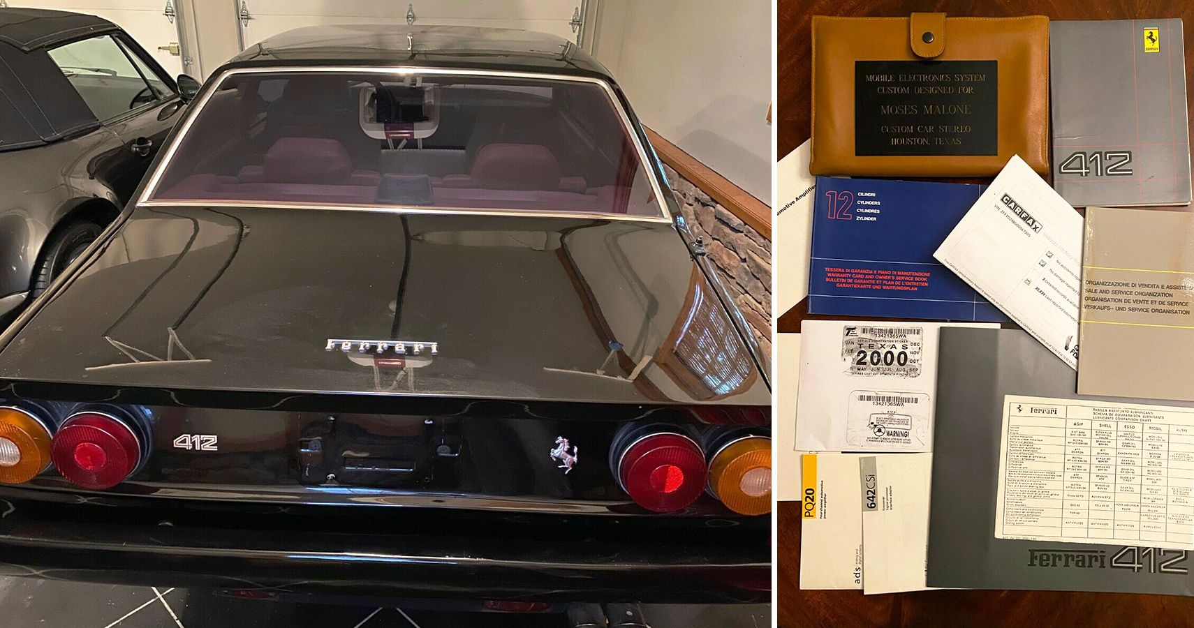 This GarageKept Ferrari 412i Belonged To NBA Legend Moses Malone