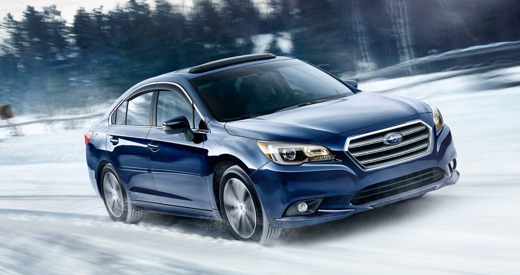Subaru Legacy on Snow