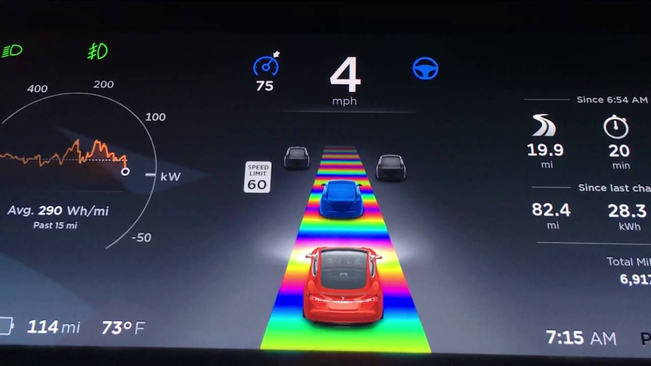 Tesla Mario Kart Road