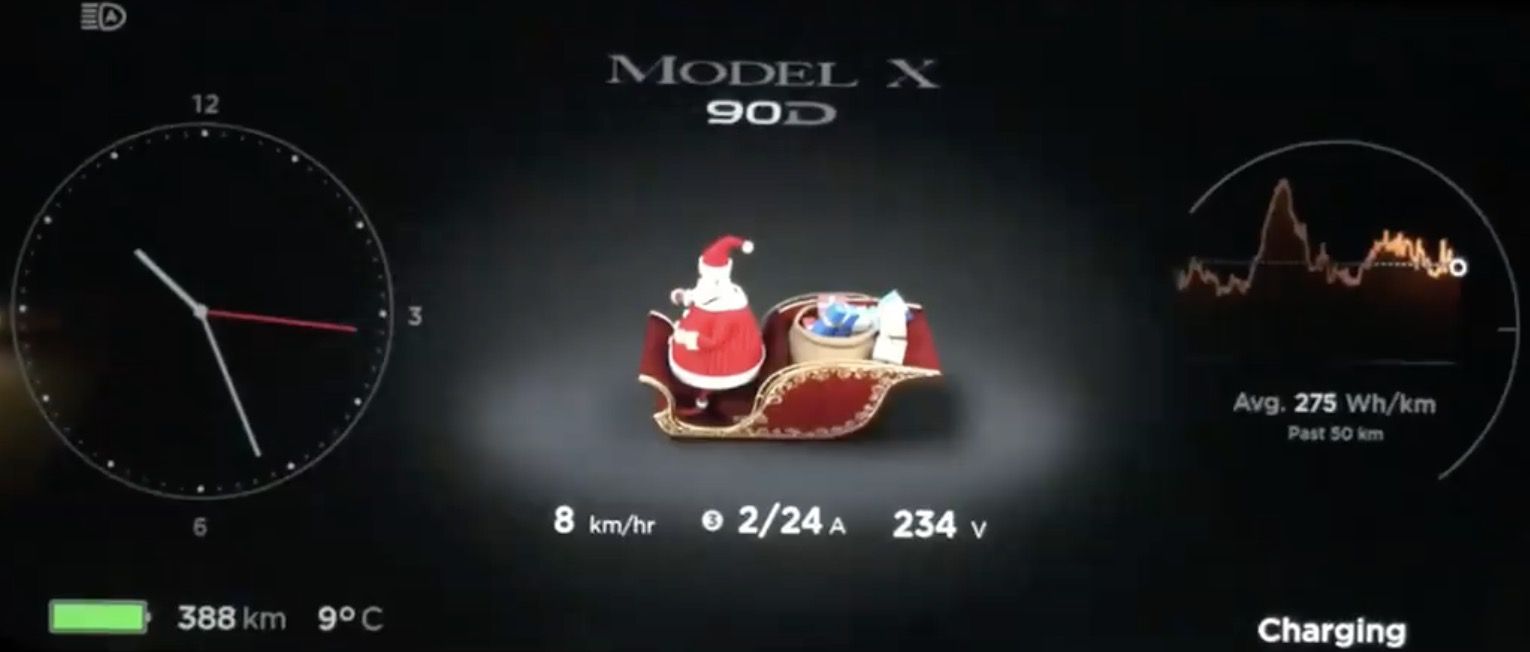 Tesla Santa Mode