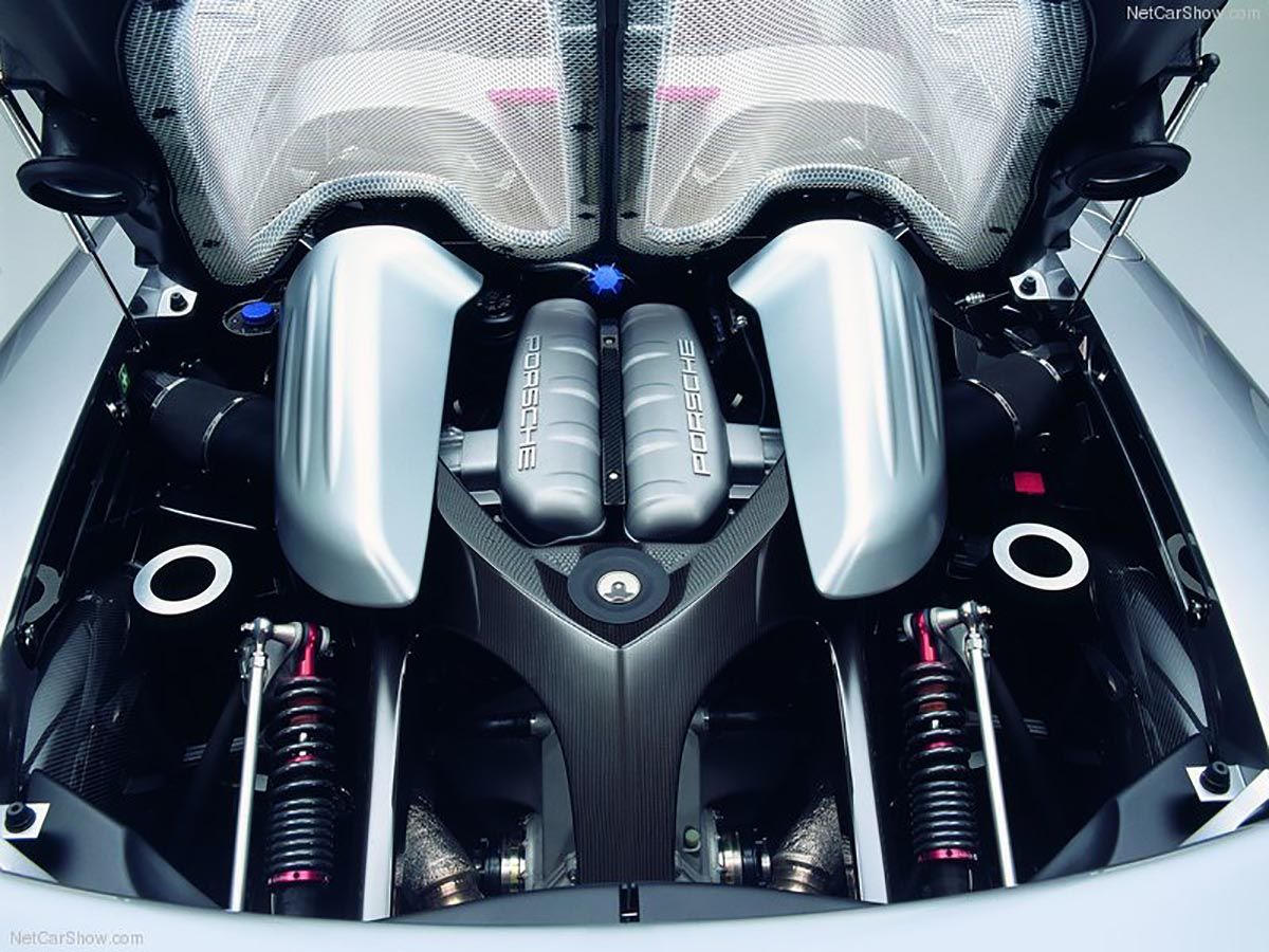 The Porsche Carrera GT Supercar 5.7-liter V10 Engine