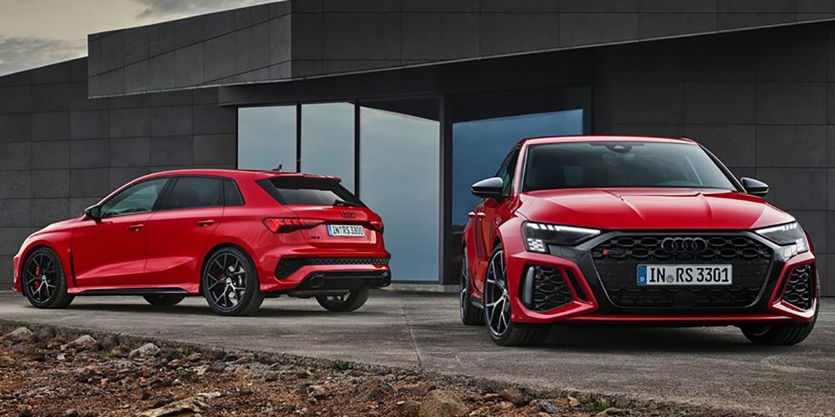 Two Red 2022 Audi RS3 Sportback Hothatches