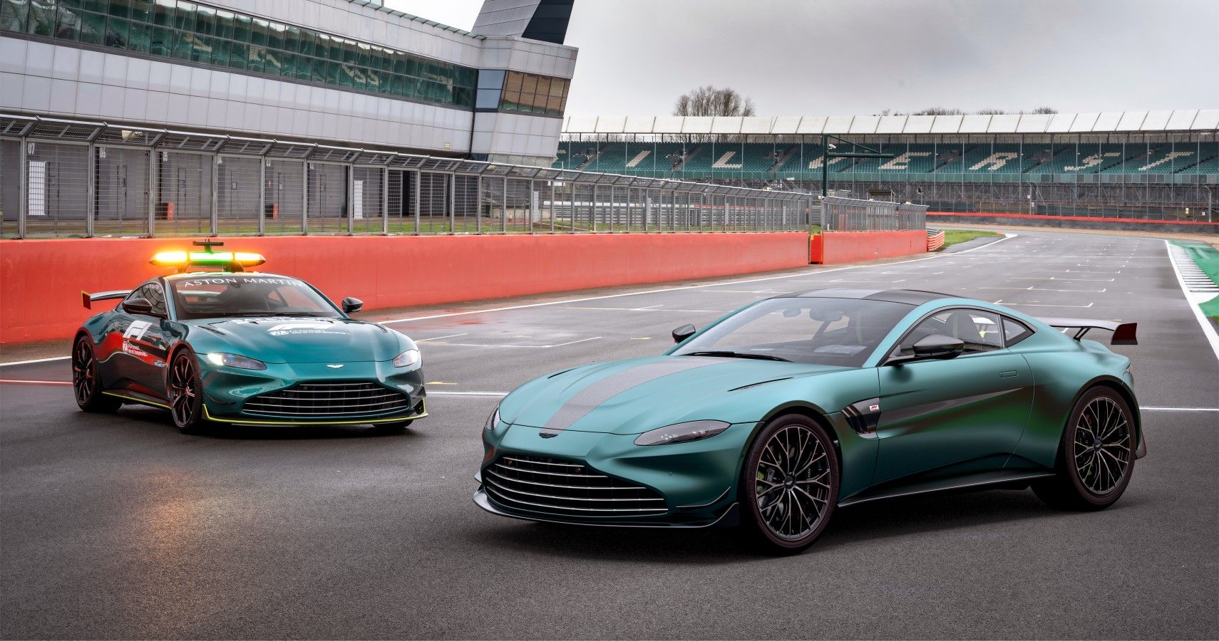 2022 Aston Martin Vantage F1 Edition with the F1 safety car