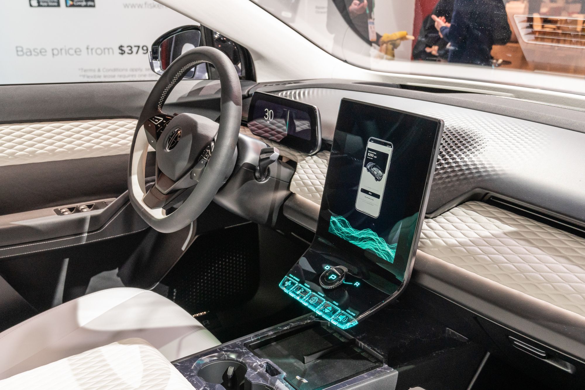the Ocean Electric SUV  has incredible infotainment system