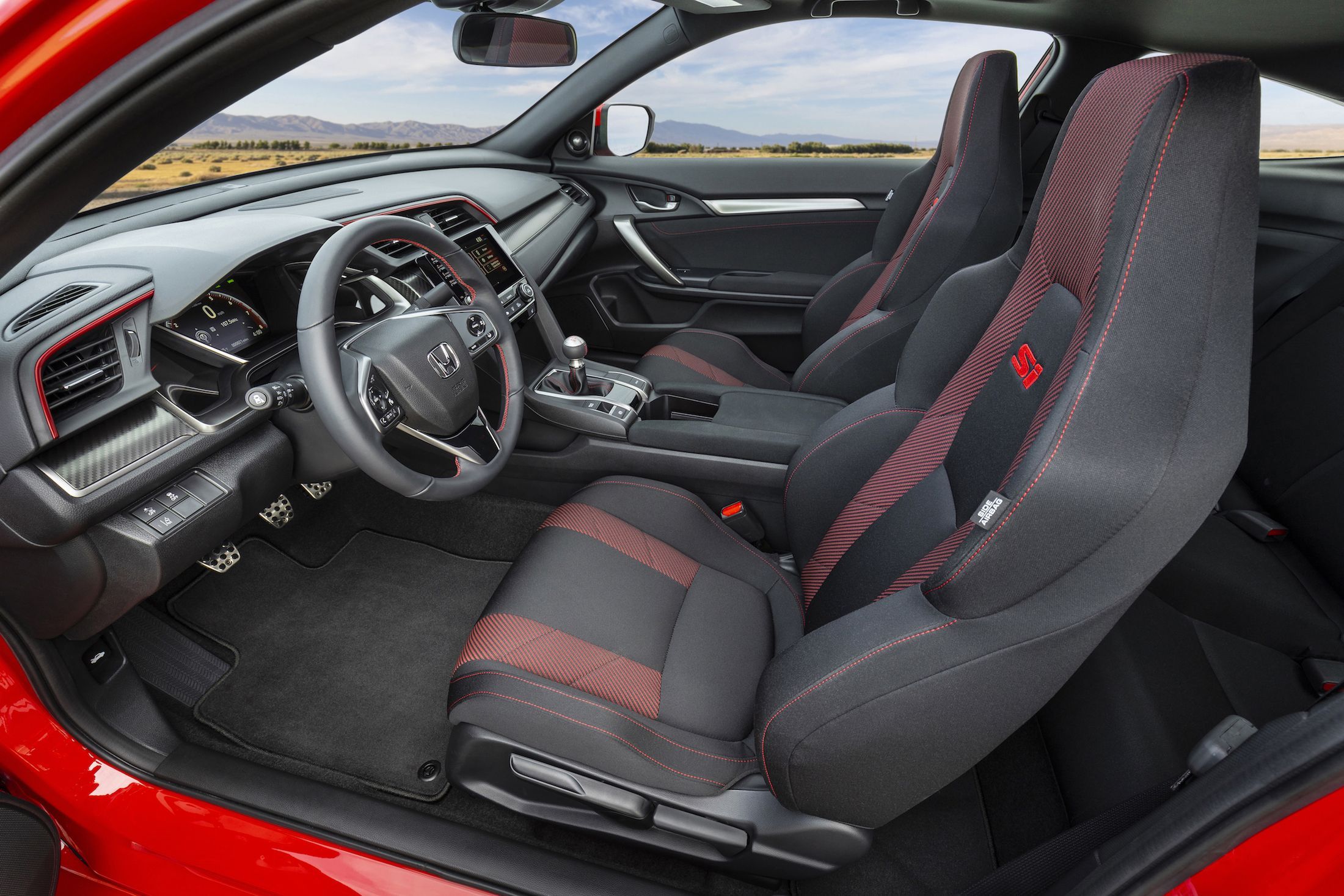 inside civic si acura integra type-r type-s 2022 2023 manual seats wheel interior trim