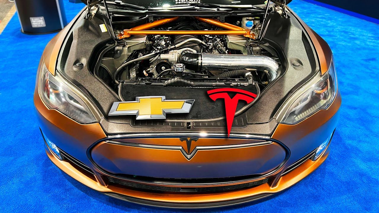 Rich Rebuilds V8 Tesla Stole The Show At Sema 2021
