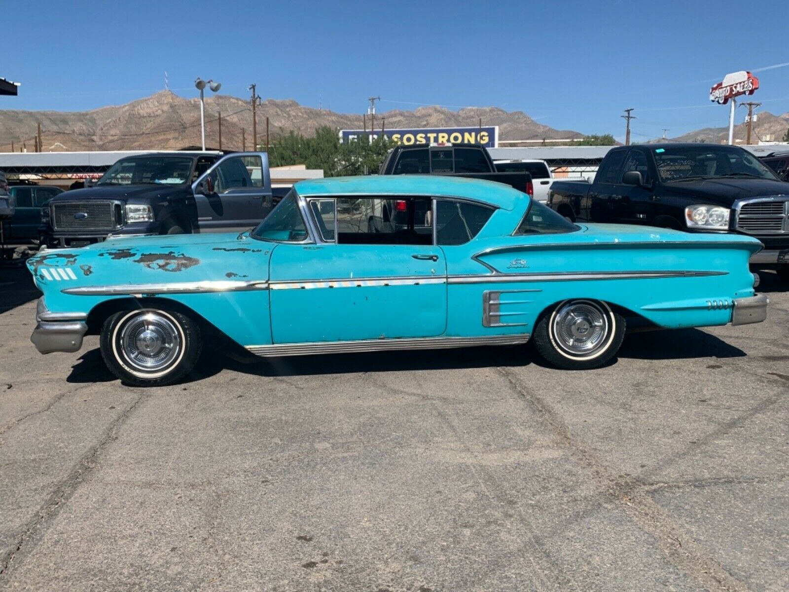 1958 Chevy Impala Barn Find Side Shot