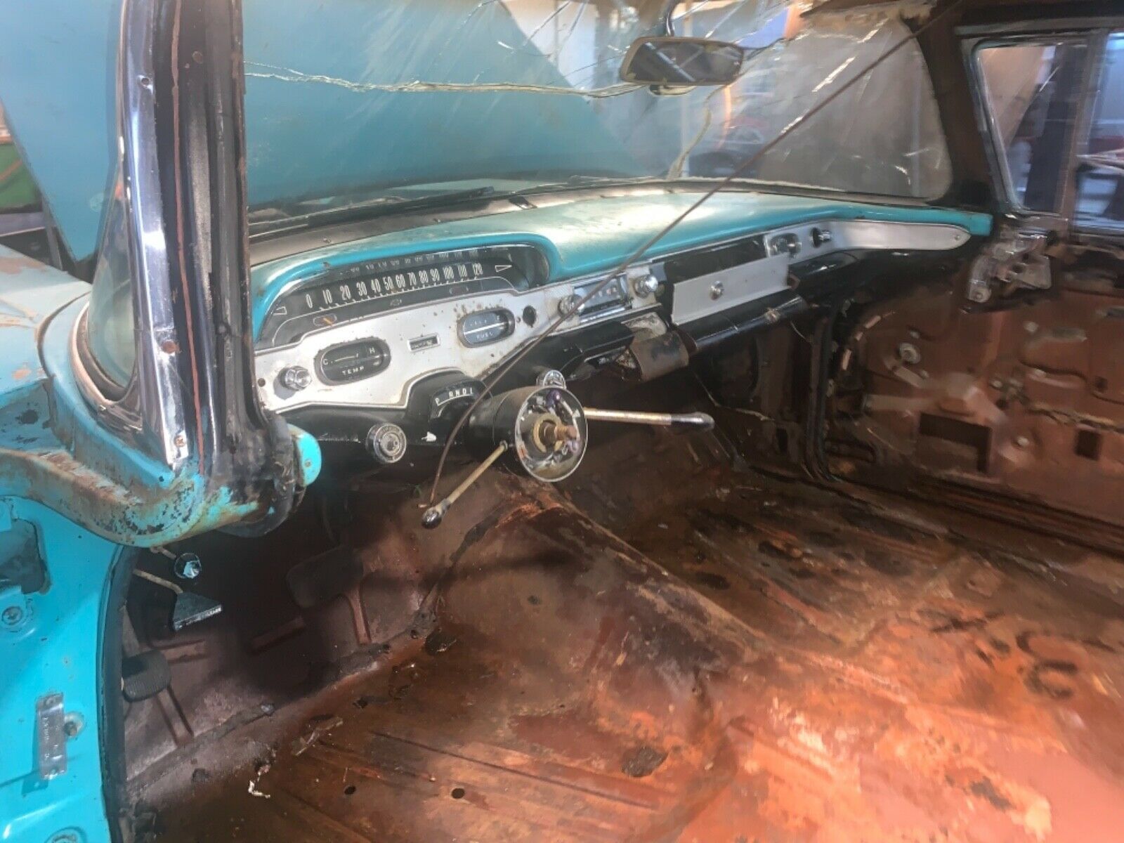 1958 Chevy Impala Barn Find Interior Shot