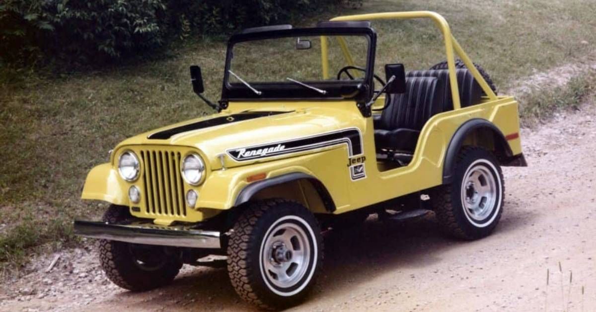 Yellow 1972 Jeep CJ-5