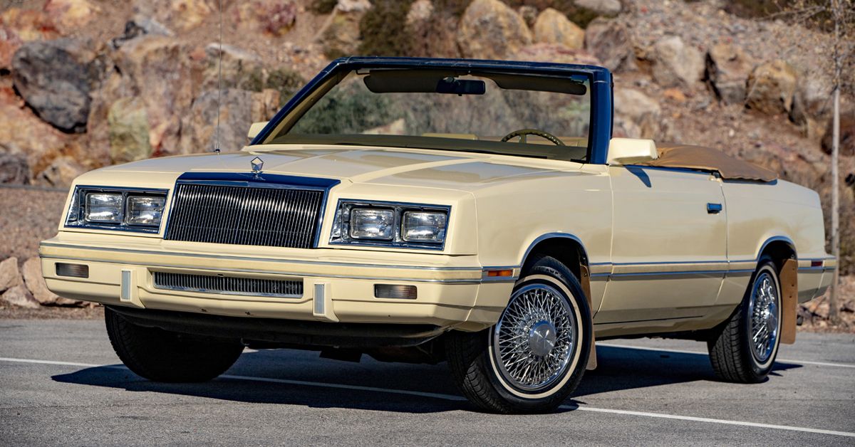 1982 Chrysler LeBaron Convertible With An Unreliable 2.2-liter K Inline-4 Engine 