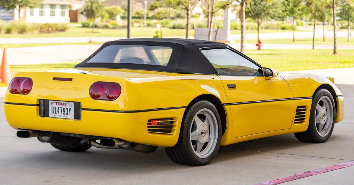 1991-Chevrolet-Corvette-Callaway-Twin-Turbo-Convertible-In-Yellow