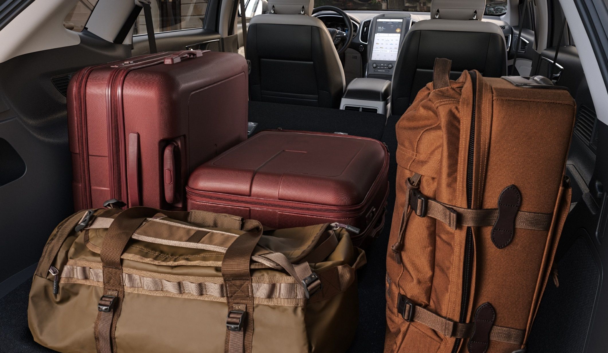 The cargo of the 2021 Ford Edge. 