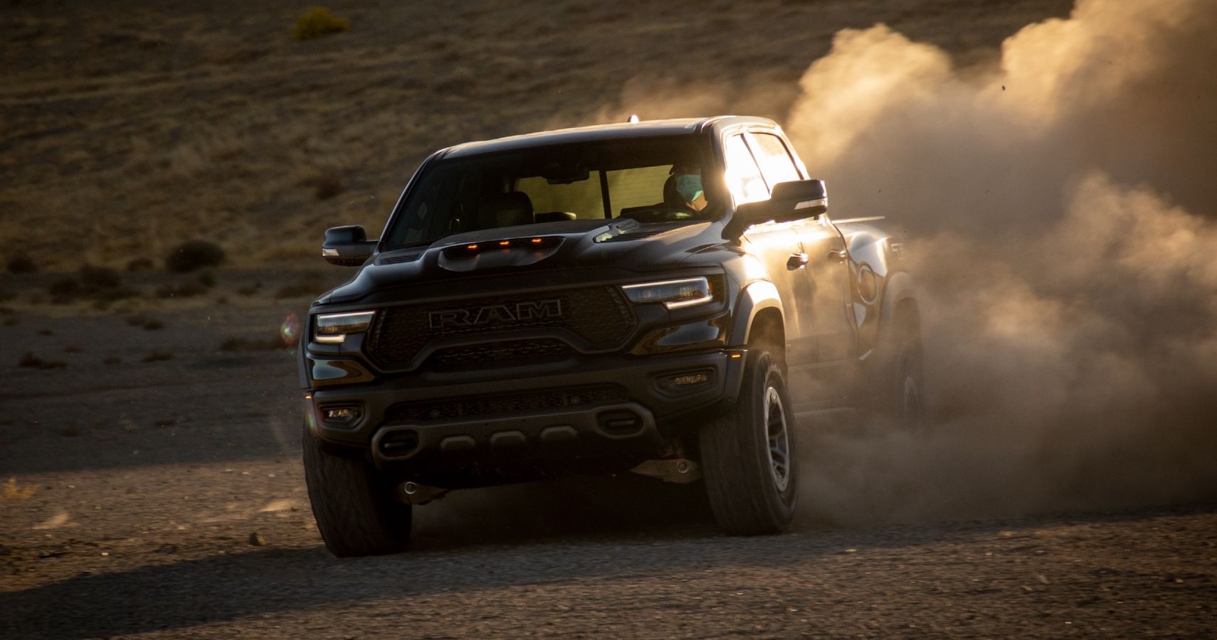 2021 Ram 1500 TRX kicking up dirt