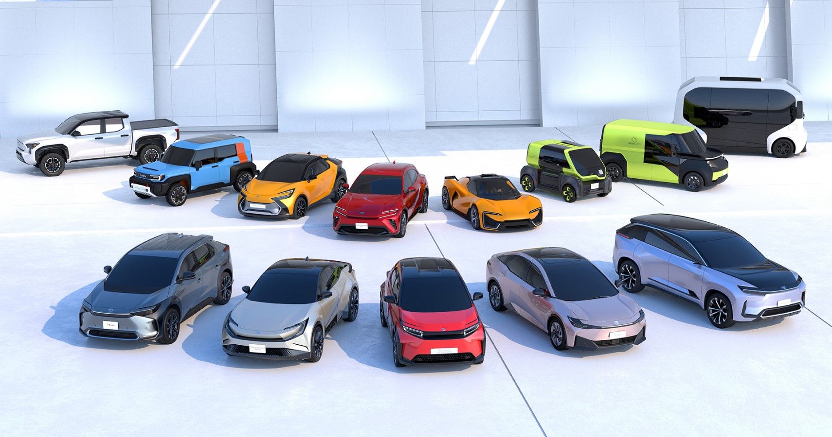All of Toyota's EVs in one picture