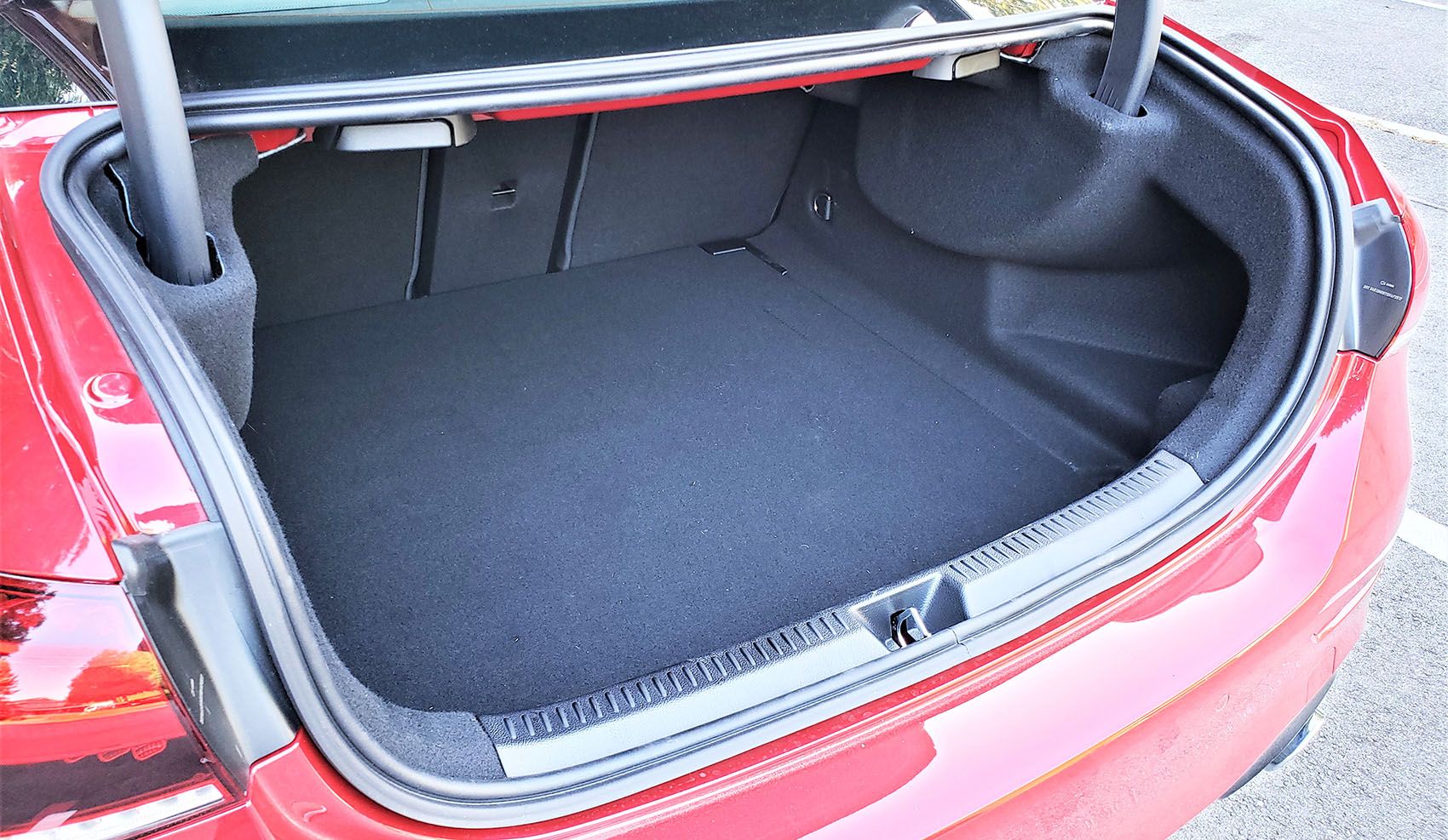 The A-Series Sedan has one of the smallest trunks in its class.