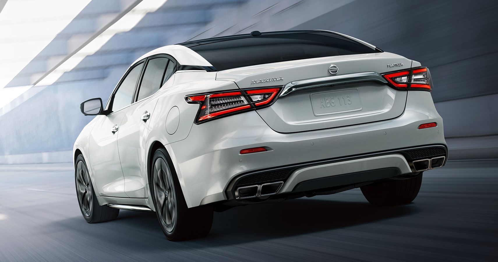 2022 Nissan Maxima white rear