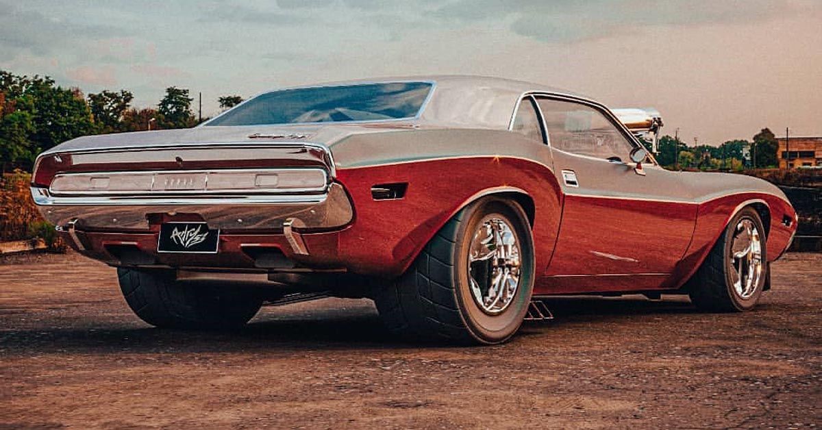 426 Hemi Blown 1970 Dodge Challenger Rendered By Instagram Artist