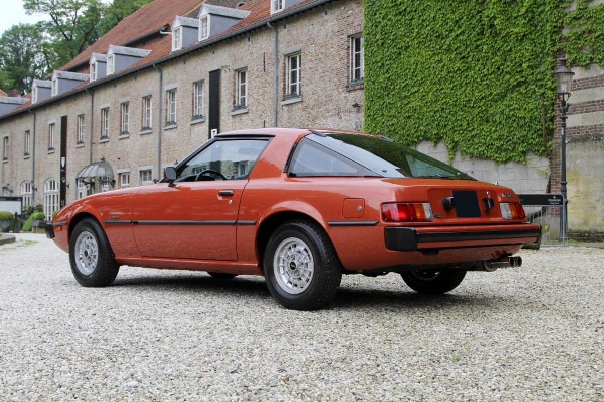 1979-1985 Mazda RX-7 parked rear shot