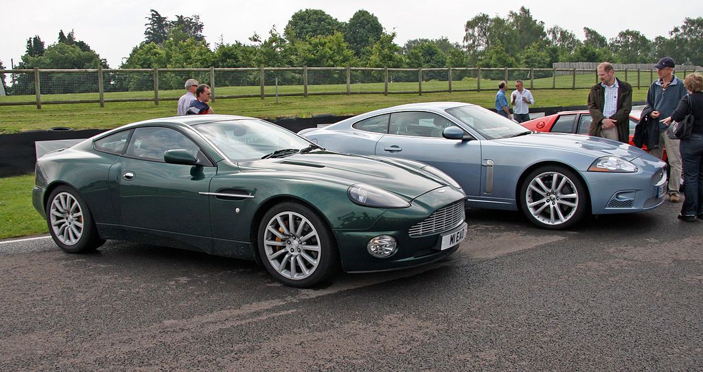 An Aston Martin DB7 And A Jaguar XK