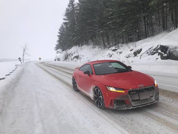 Audi TTRS Snow Via Globe and Mail