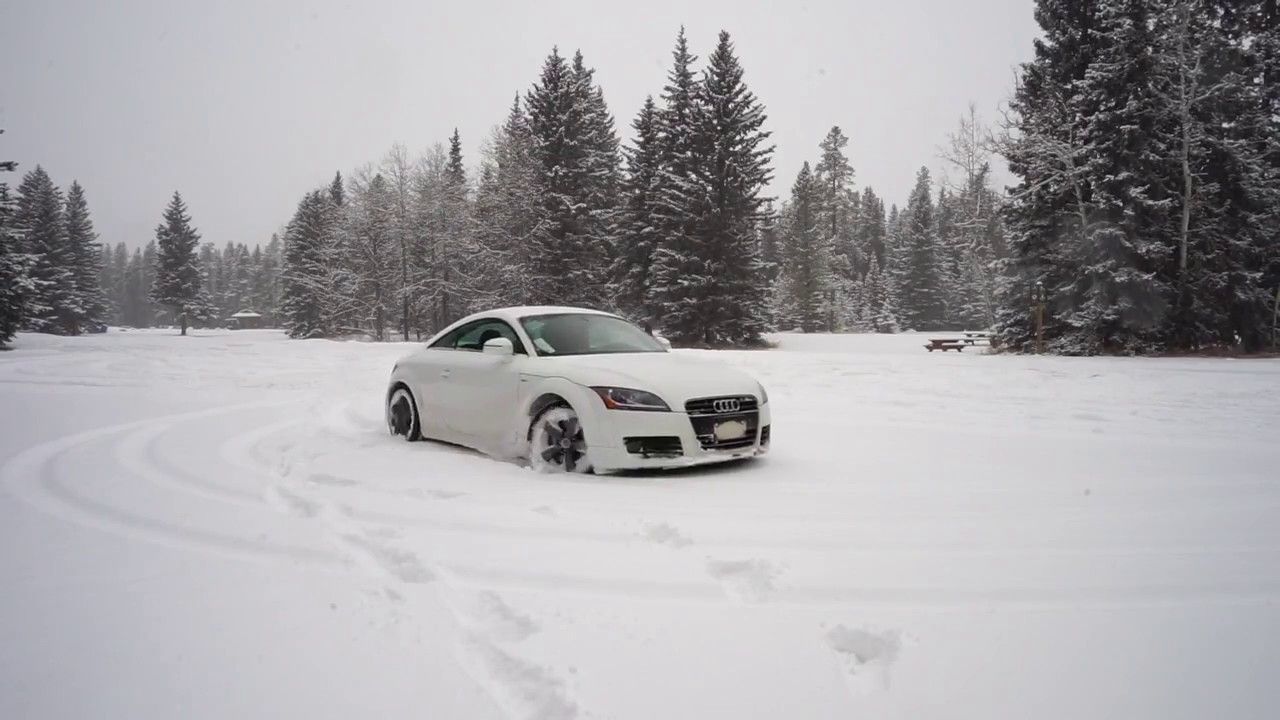 Audi TTS in Snow Via Youtube Still Plays With Cars