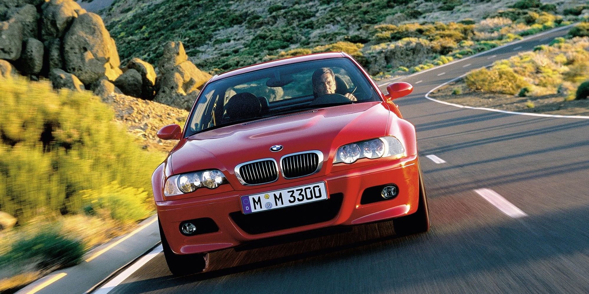 The front of an E46 M3 on the move