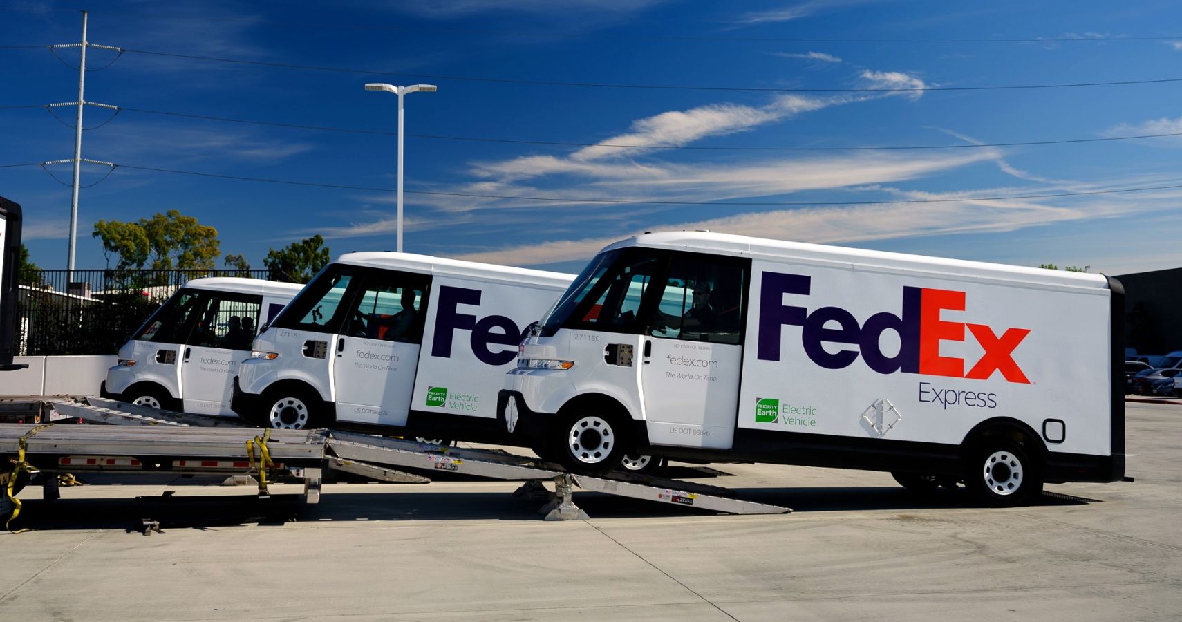 FedEx Takes Delivery Of The First Five Of Its New EV600 Vans