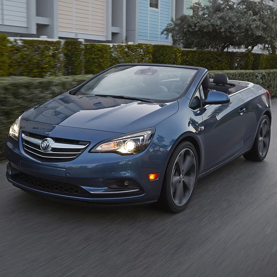 Buick Cascada In Blue On The Road