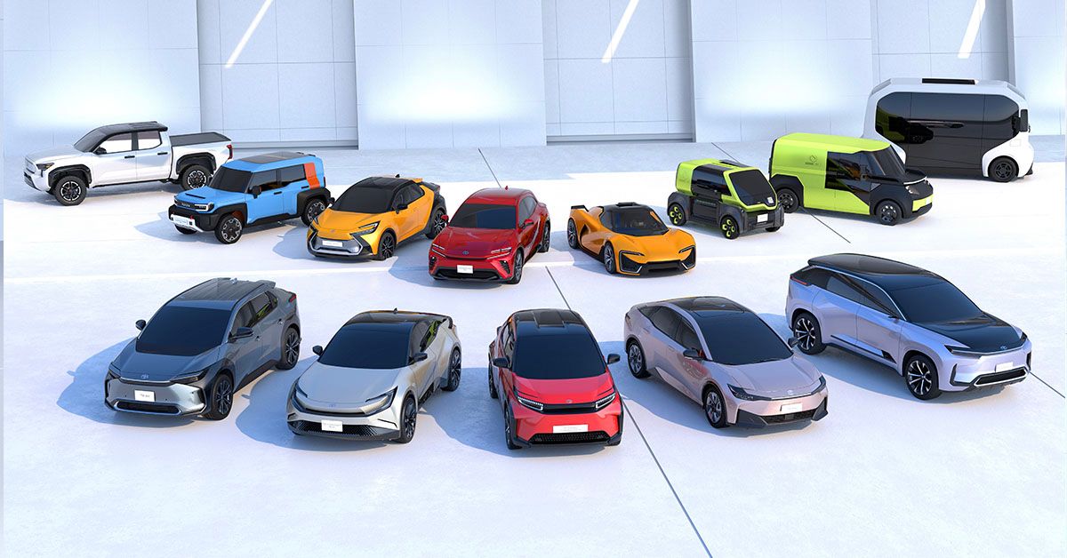 Toyota's upcoming electric vehicles on display