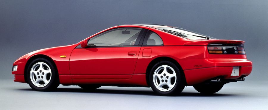 Nissan 300ZX R32 In Red Rear Quarter View